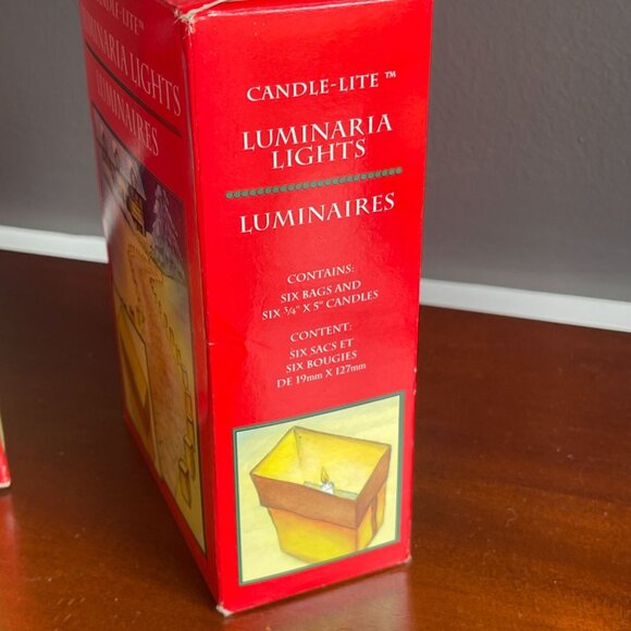 Vtg Candle-Lite Luminaria Luminaries Lights Bags & Candles Holiday Outdoor Decor - Picture 3 of 4